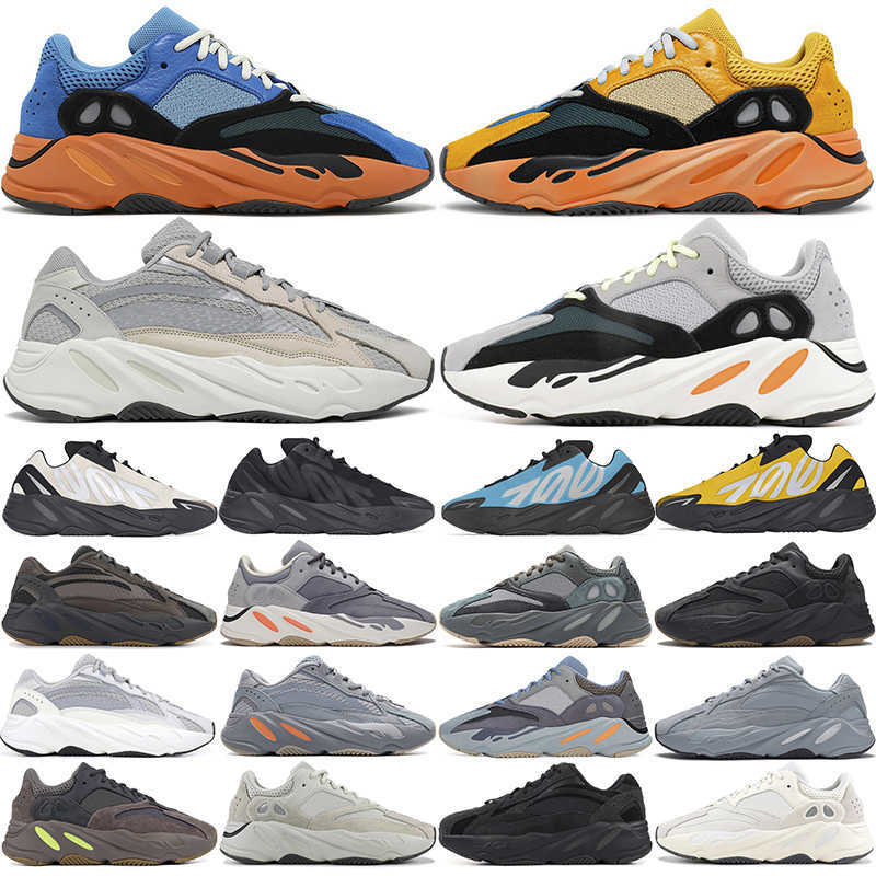 

700 MNVN Running Shoes Men Women Bright Blue Sun Cream OG Static Cyan Honey Flux Triple Black Bone Mens Womens Trainers Sneakers