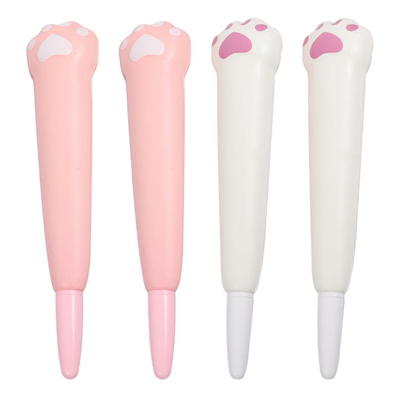 

4Pcs Cartoon Decompression Pens School Neutral Lovely Squeeze Toy Gel