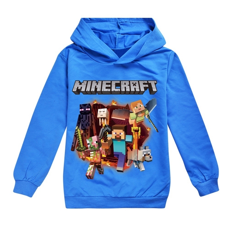 

My world minecraft boys' and girls' sweater long sleeve children's Hoodie h285