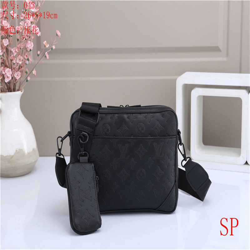 

HH GGLVLouisVittonYSLVUTTON Purse Black grid Mens Pu Leather Message Bags Fashion Crossbody Bag for Men and Women Sling Handbag Beg 2021, Not buy