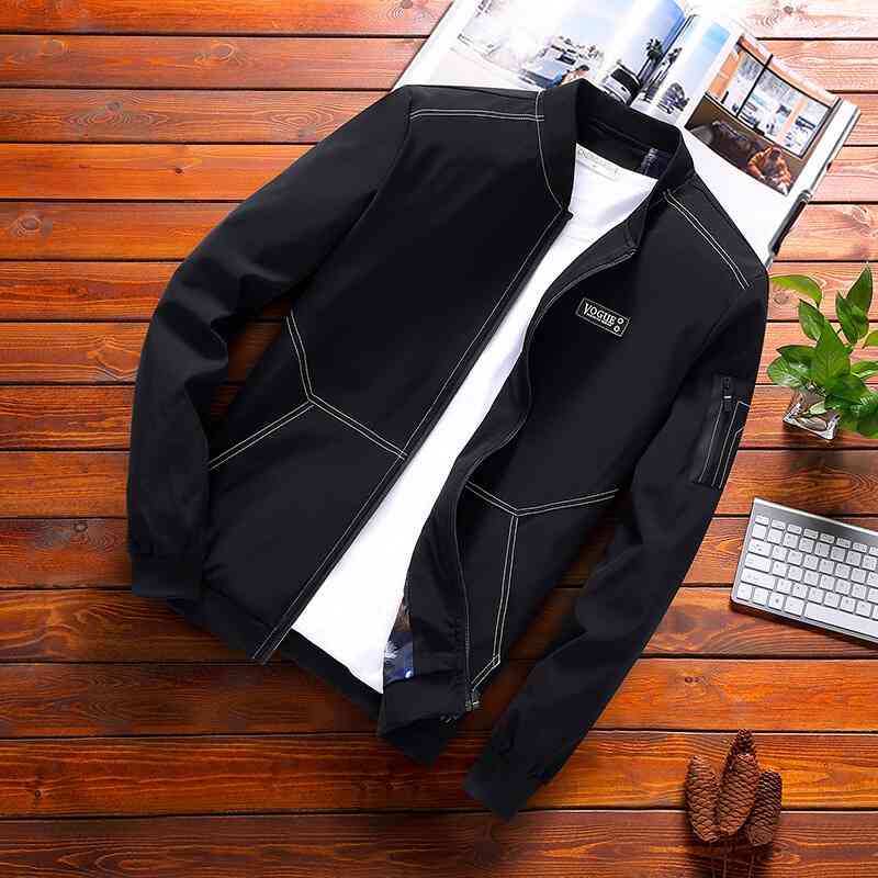 

High quality wear 21 autumn men's thin large coat benmingnian wine red jacket, Black