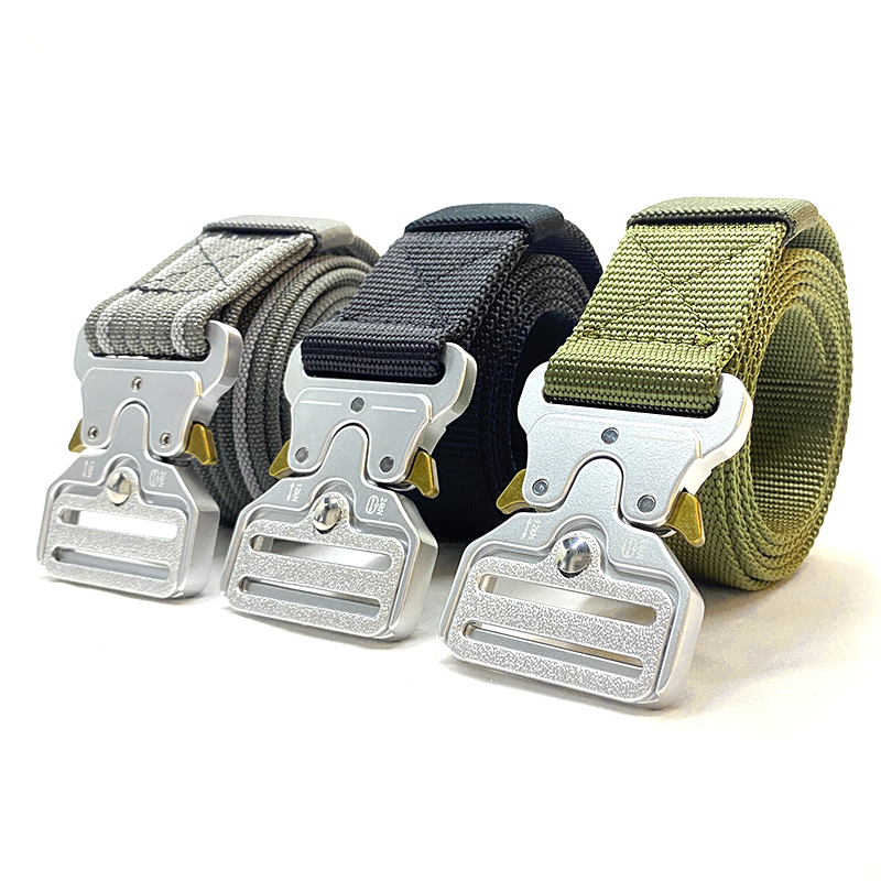 

Tactical belt stable quick release belt 125cm adjustable sports accessories, Black