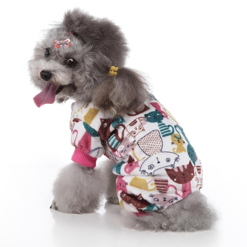

Pet Soft Comfortable Lovely Pajamas Small Medium Dogs Puppy Autumn & Winter Costume Dog Apparel
