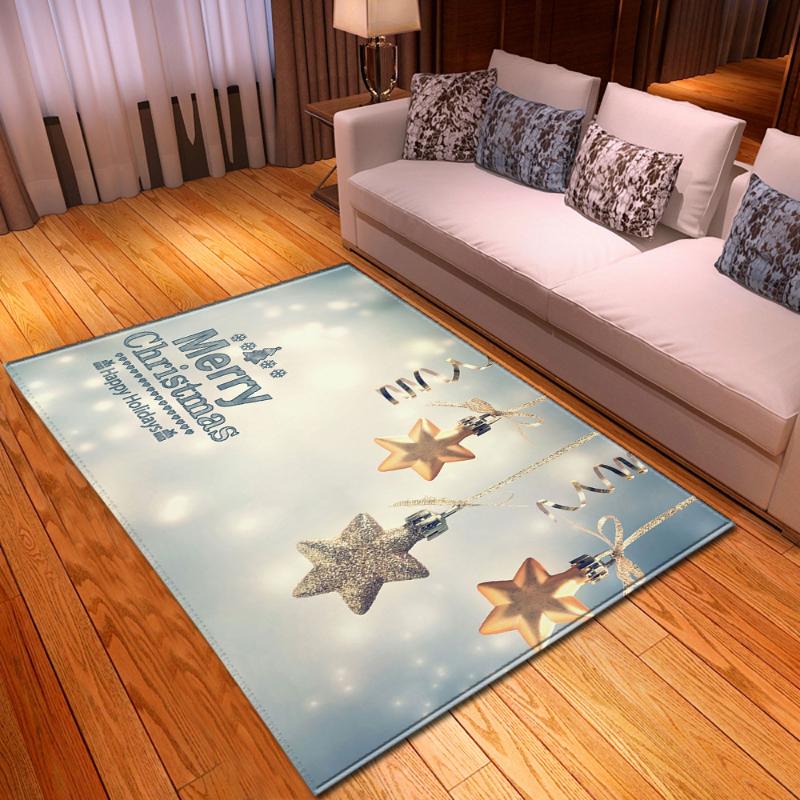

Carpets 3D Christmas Santa Kitchen Living Room Dining Home Bedroom Carpet Floor Mat Decoration