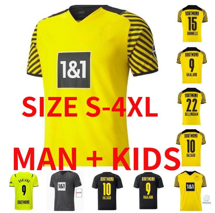 

S-4XL Limited Edition HAALAND REUS Borussia jerseys 4th dortmund soccer jersey Special 2021 2022 football shirts 21 22 SANCHO BRANDT PLSZCZEK kits men kids