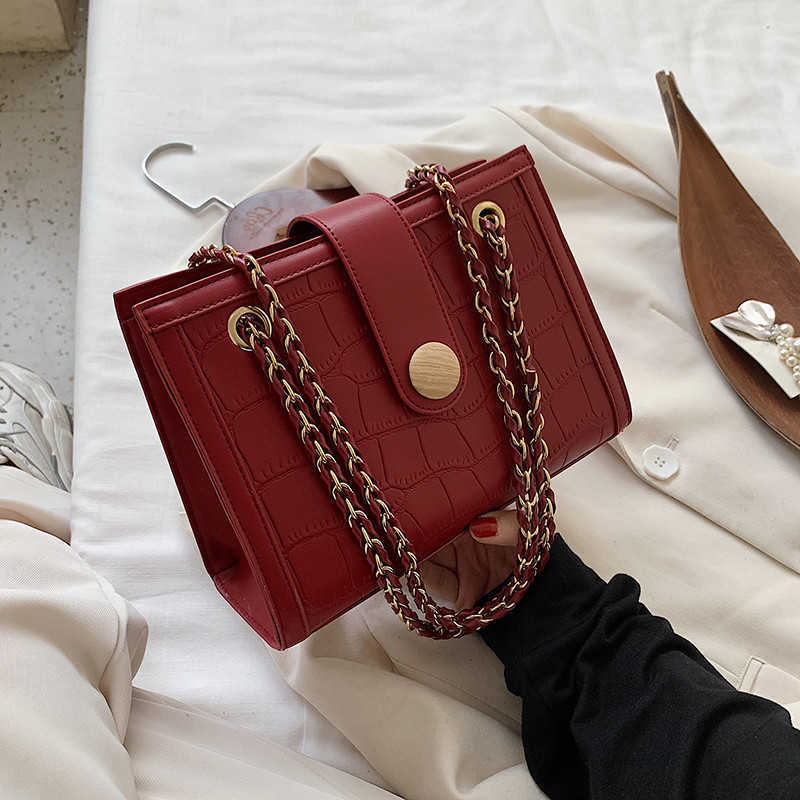 

Wedding female high sense chain single shoulder red wedding 2021 new fashion portable bride bag, White