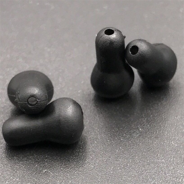 

40pcs carp soft tulip rubber quick change beads end terminal tackles sets of fishing lures anti tangle hook sleeve