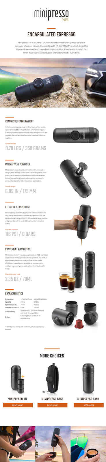 Wacaco Minipresso NS (Nespresso) Coffee Maker - Tentworld