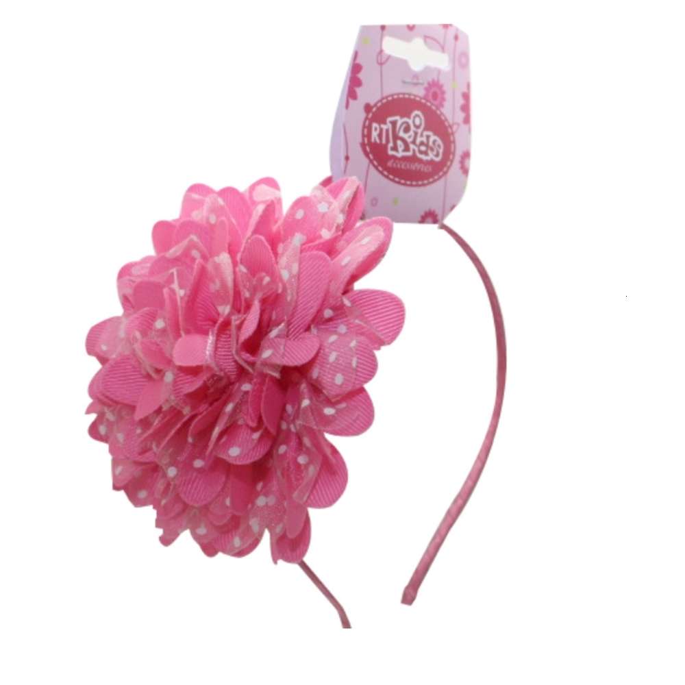 Girls&#039; headwear on sale: double layer netting Flower Headband Headdress can block broken hair-image-695849240