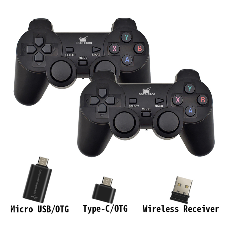 

Dual 2.4G Wireless Game Controller For Android Smart Phone Joystick Gamepad For PC Dual Controller