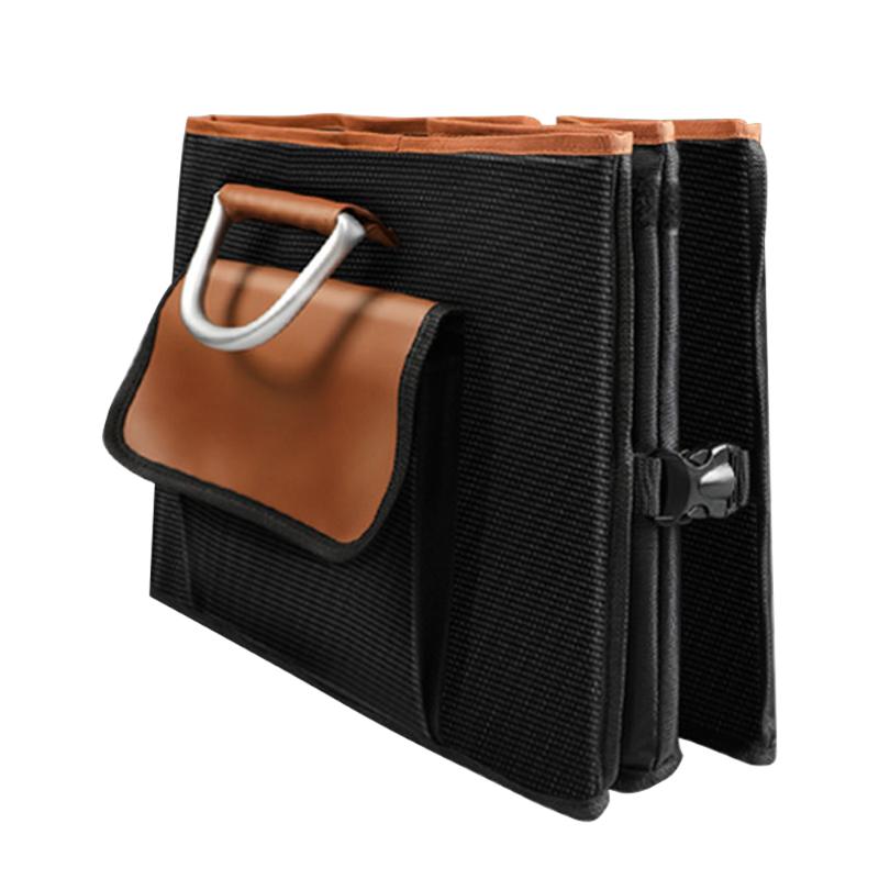 

Car Organizer Automobile Luminous Strip Glove Box Oxford Cloth On-board Sorting Storage Foldable Vehicle
