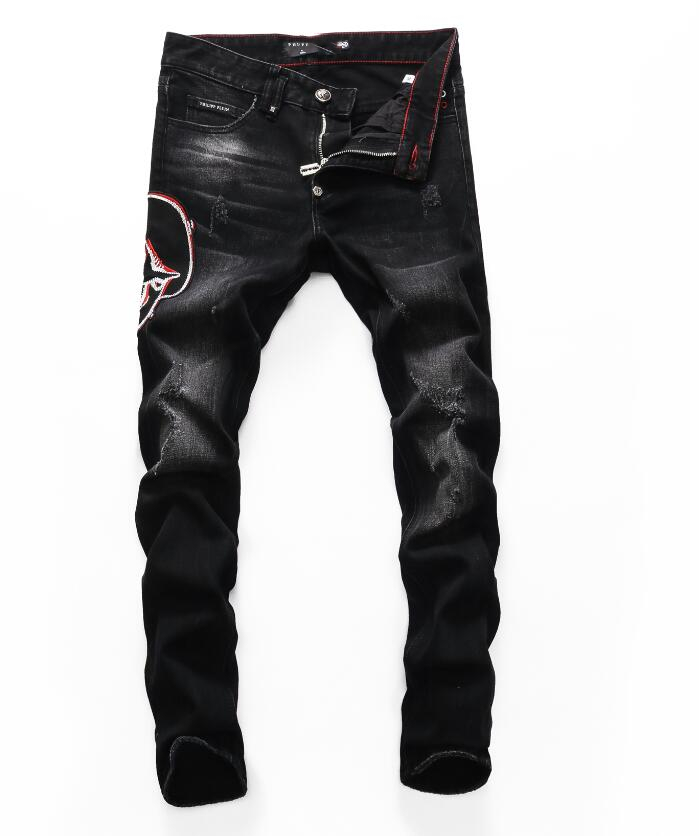 

2021 the latest fashion jeans and men's pants stylist tight holes slim boutique craft no.-40#227, 05