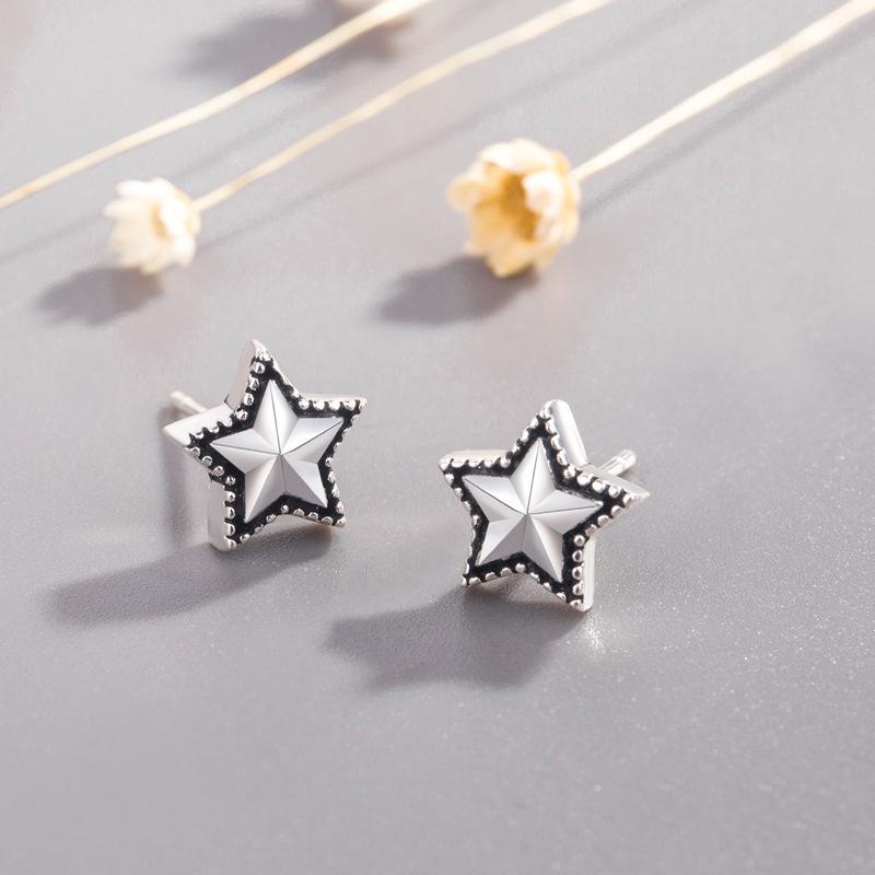 

Hoop & Huggie Silver Color Needle Earrings Women Fashion Jewelry Stud For School Girl Kids Lady Sweet Gift Pendientes Oorbellen