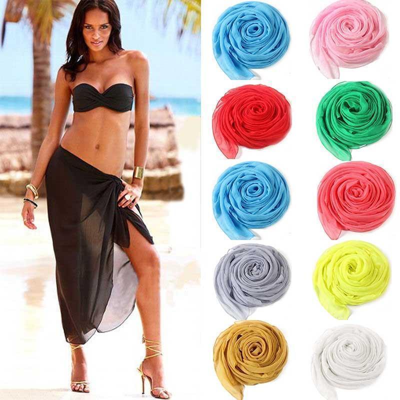 

Scarves Ladies Various Beach Sarong Dress Wrap Swimwear Cover Up Scarf Sun Wraps
