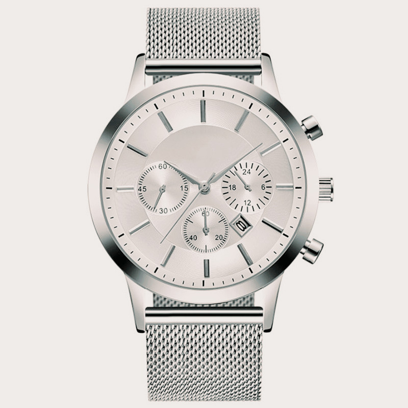 

2021 new luxury men watches super man watch Gentalmen famous wristwatch car brand Mesh strap male quartz boss top quality three eyes military sports maserat clocks, Gift box