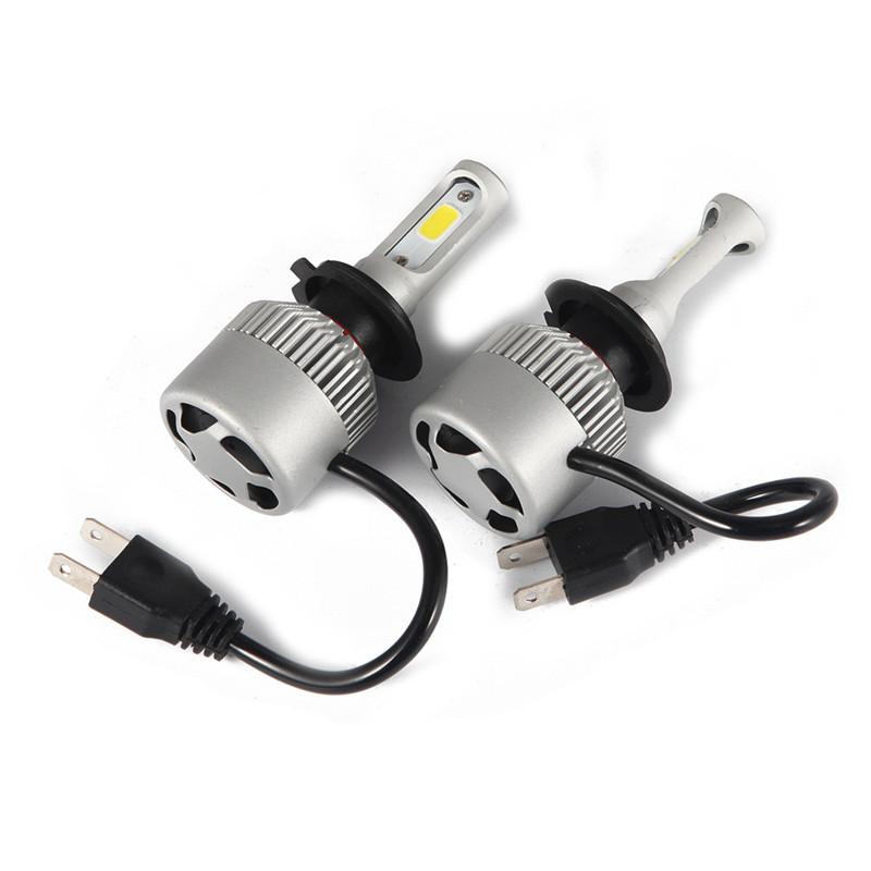 

Car Headlights ECAHAYAKU 2 Pcs S2 Led H7 H4 36W 3800lm Hi/Low Light Bulbs H1 H3 H11 9006 9005 6500K COB Headlamp Fog