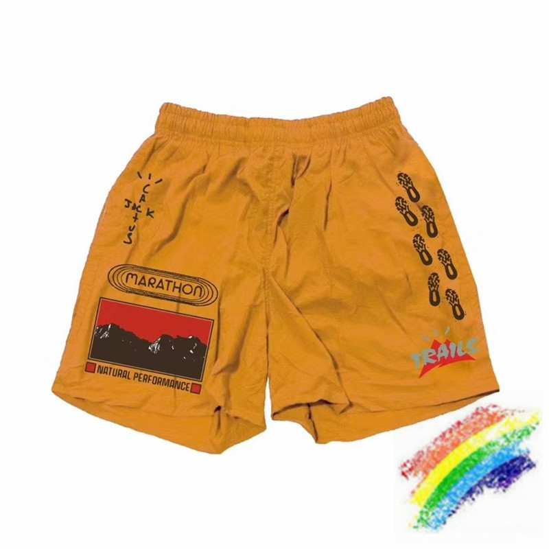 

Shorts Travis Scott Paden Path Men Women 1:1 Quality Vetements Yellow Cactus Jack Breechcloth, White;black