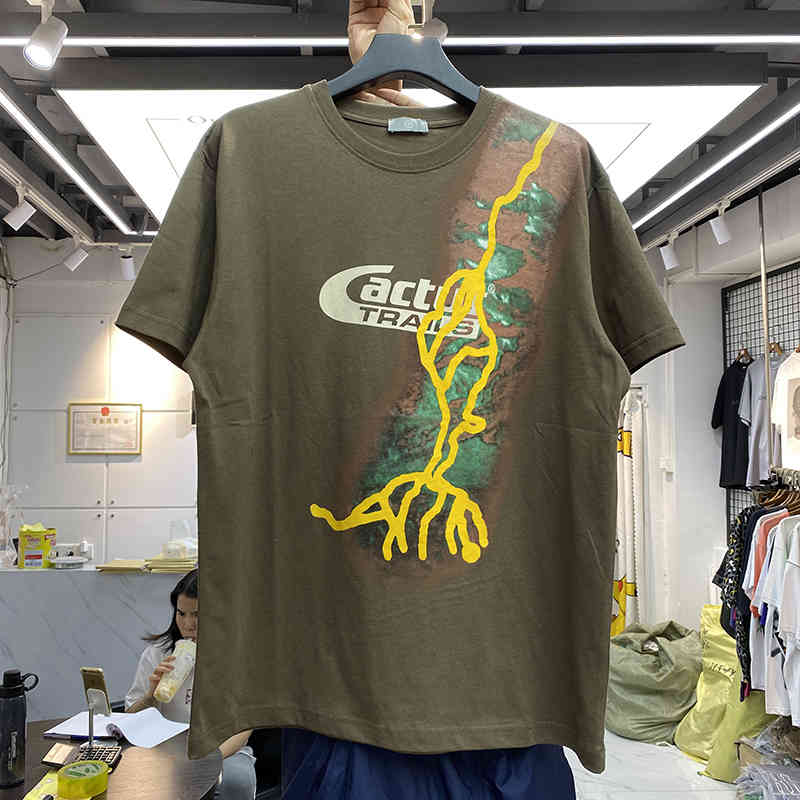 

Men's T-Shirts Travis Scott Men Jack Cactus Trails T Shirt Women Top Tees men's clothing big t-size shirt