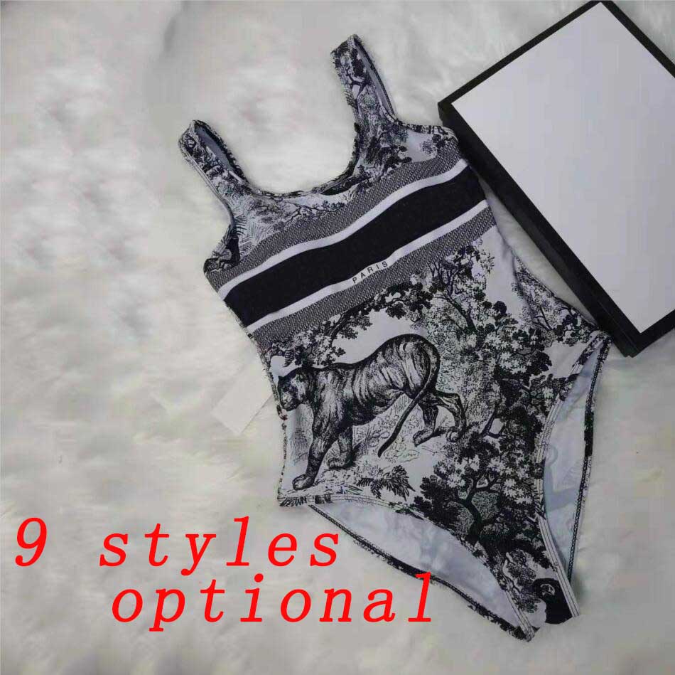 

20ss Women Designer Swimsuit Tankinis Fashion Beach Bathing Suits Summer Swimwear Clothing One Piece Animal Printed S-XL 9 Optional, White;black