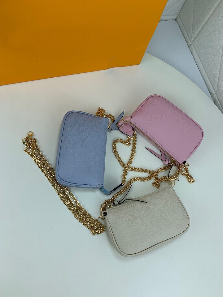 

Classic high quality luxurys designers totes Bags Purse mini POCHETTE Accessoires handbag Chain package Shopping Flower Shoulder Bag Coin Pu