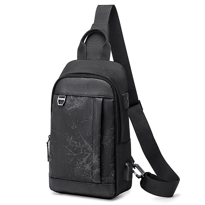 

Backpack Anti-theft Men Chest Bag Travel Mochilas Para Hombre Waterproof Sac A Dos Plecak Damski Small Sacoche Bandouliere, Black 2
