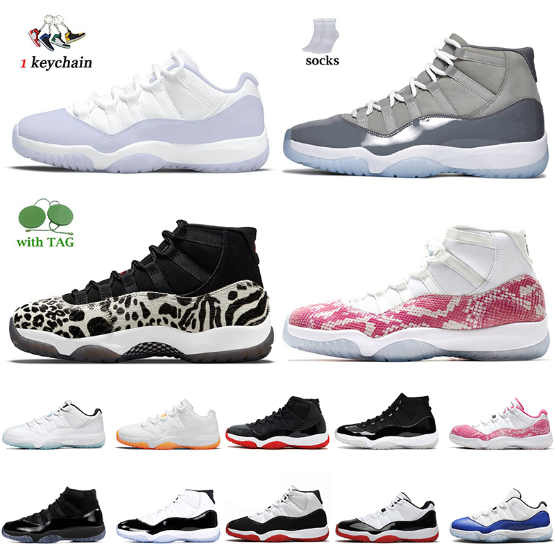 

2022 Mens Women Jumpman 11 11s Athletic Sport Basketball Shoes Pure Violet Cool Grey Animal Instinct High Pink Snakeskin Bred 25th Anniversary UNC Trainers Sneakers, C49 40-47