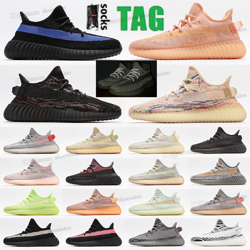 

2022 Designer V2 mono Static Reflective Running shoes 3M Belgua 2.0 Semi Frozen Butter Yellow Dazzling Blue Yeezreel MX Oat Tailgate yeezies Men Women zebra Sneakers, 36