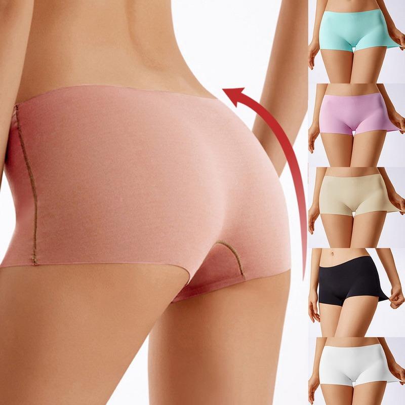 

Women's Thermal Underwear Women Safety Shorts Pants Seamless Nylon High Waist Panties Boyshorts Girls Slimming, Black;pink