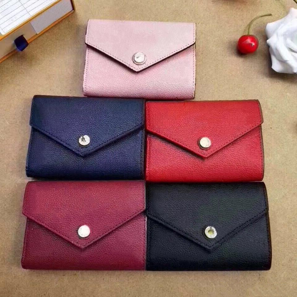 

Ship Designer wallet Whole Lady Multicolor Coin Purse short Wallets Colourful Card Holder Original Box Women Classic Zipp2011018, Red