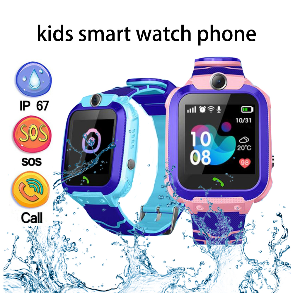 

Childrens Smart Watch Kids Phone Watch Smartwatch For Boys Girls With Sim Card Photo Waterproof IP67 Gift For IOS Androidg, 2 waterproof