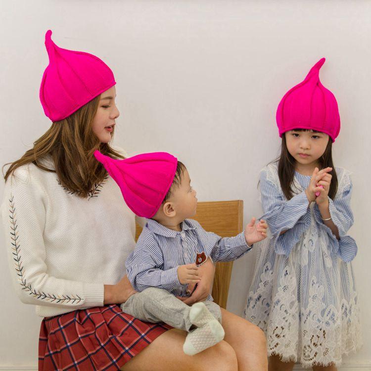 

Hair Accessories Children's Hat Baby Autumn And Winter Pointed Knitted Wool Twisted, White