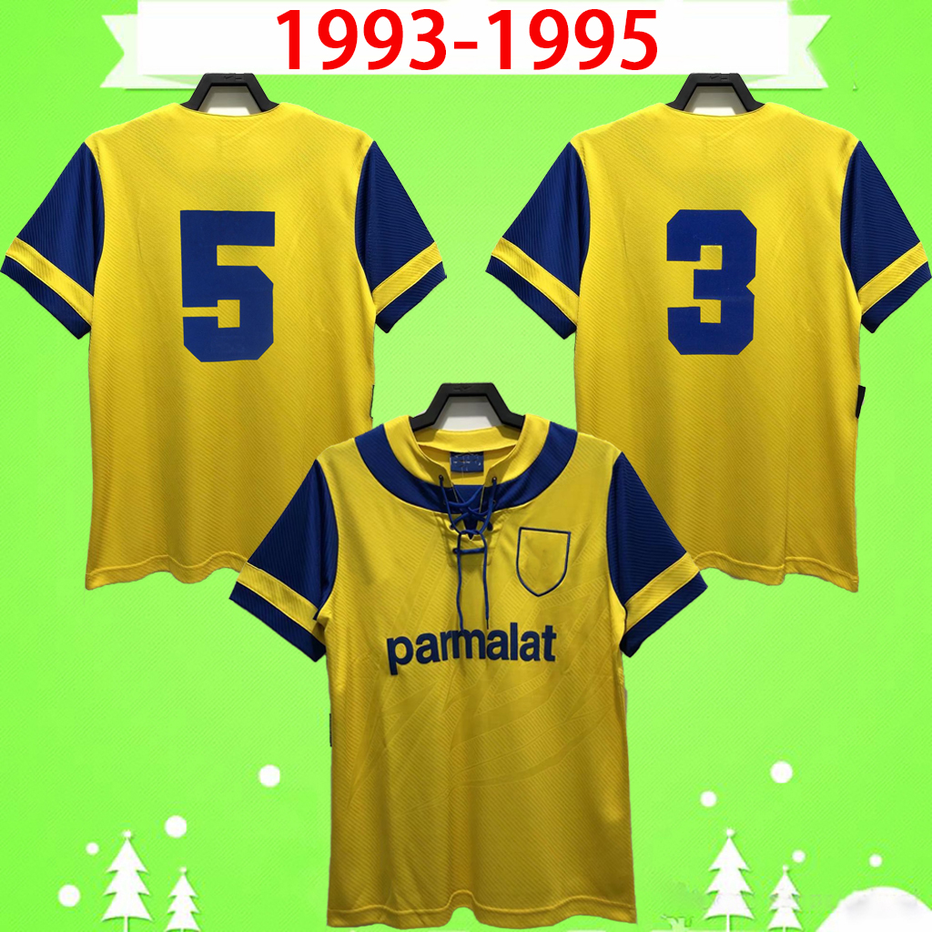 

1993 1994 1995 RETRO Parma soccer jerseys 93 94 95 Vintage Classic Palma football shirts home yellow STOICHKOV ZOLA CRESPO BUFFON CHIESA S-2XL, 93/95