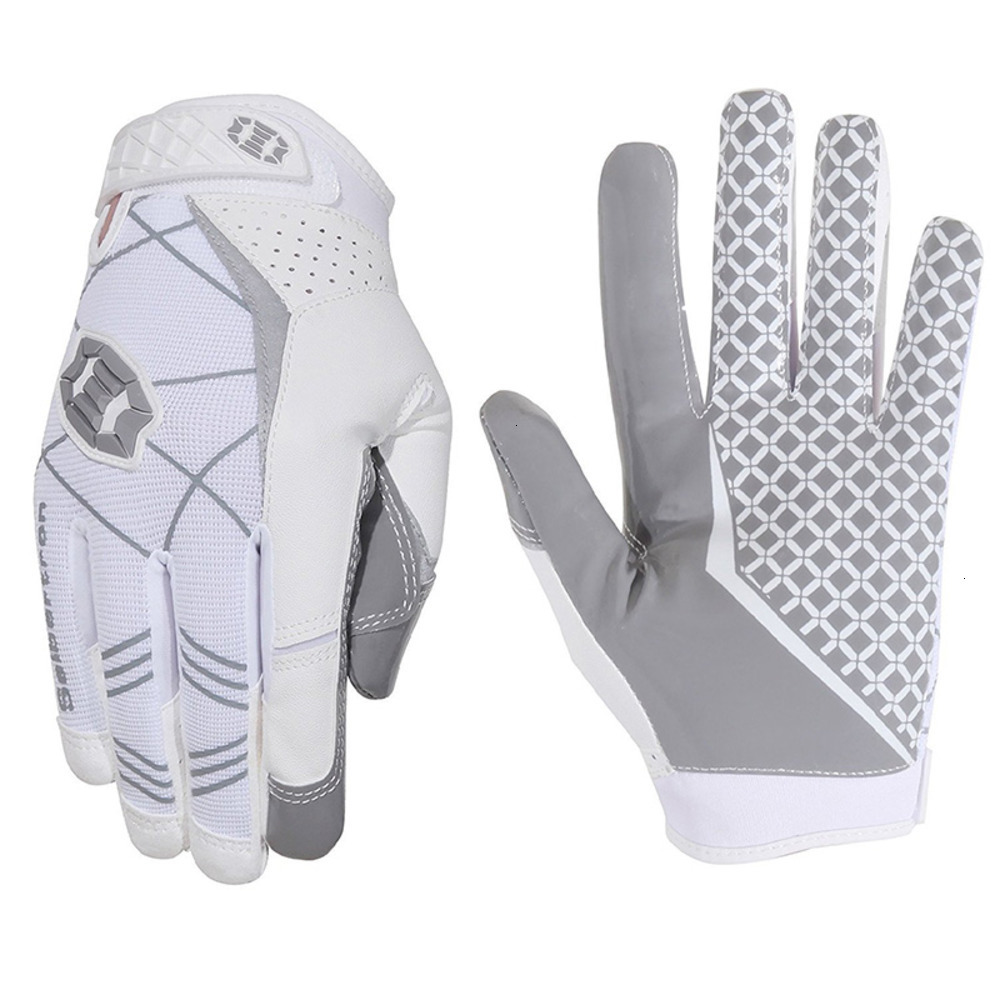 

3.0 Seibertron Pro Elite Ultra-stick Sports Receiver Glove American Football Gloves Rugby Hiking BC96, Blue;gray