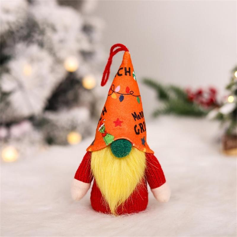 

Party Decoration Gnome Toy Universal Faceless Doll Green Nose Gnomes Ornament With LED Light