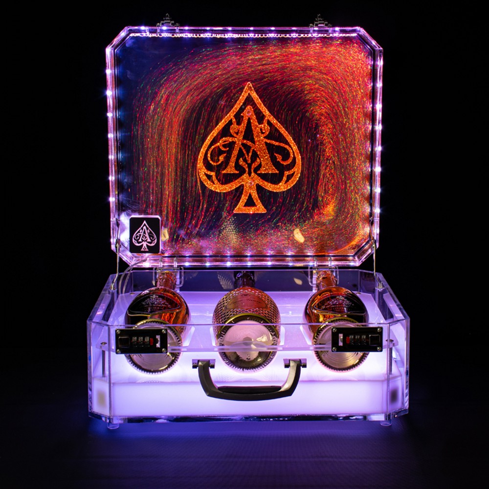 

New Ace of Spade LED Luminous Champagne Cocktail Wine Bottle Display Case Bar Bottle Presenter For Night Club Party Lounge Bar