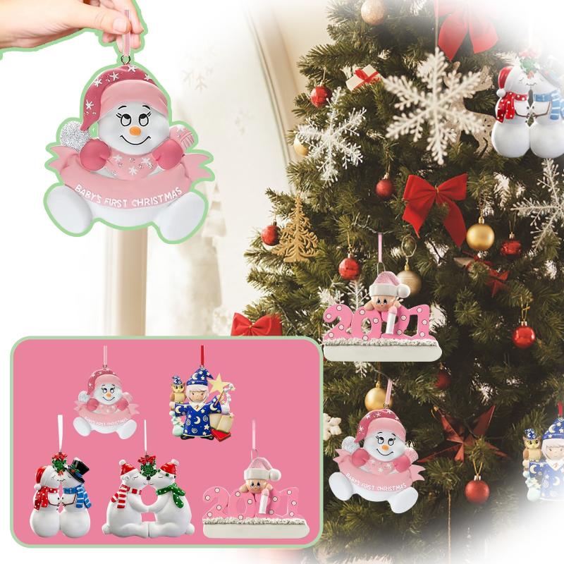 

Christmas Decorations Tree Pendant Couples Snowman Ornament Home Holiday Party Children Gift Creative Ornaments#p3