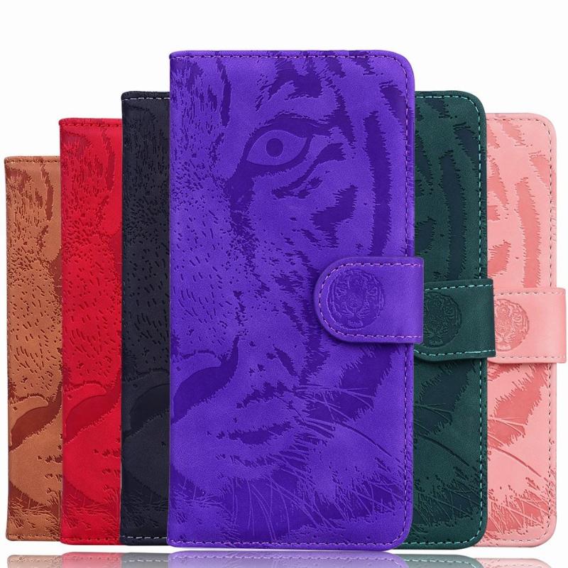 

Tiger Embossing Male Holster For Case K40S K41S K51S K50 K61 Q60 Stylo 5 Stylo5 Boys Girls Man Wallet Single Color Cover D26F Cell Phone Cas