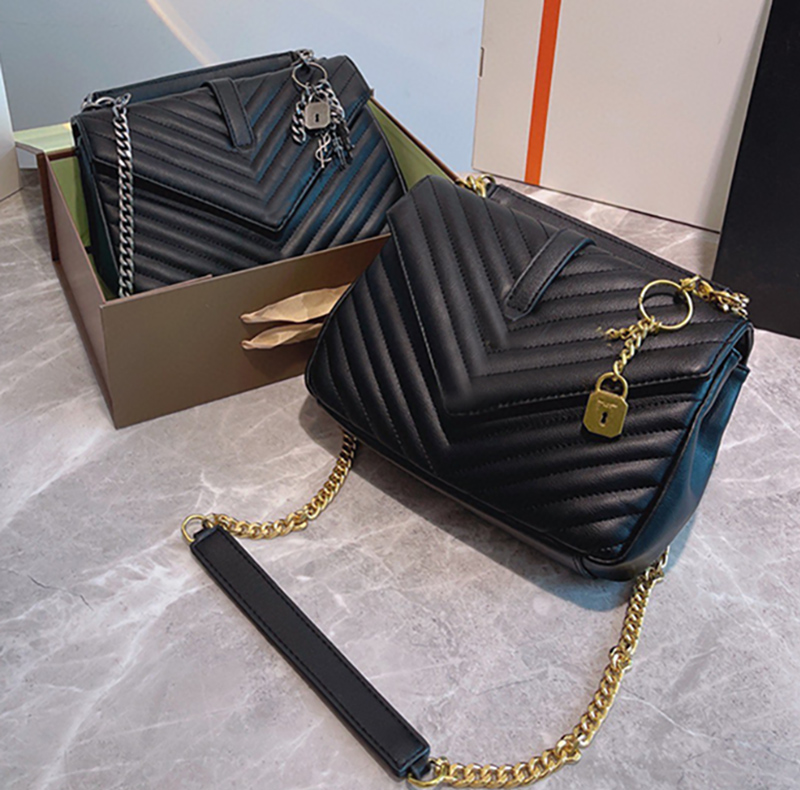 

2021 ladies shoulder bag designer brand envelopeleather crossbody classic chain quality wallet two-color gift box, Make up the difference