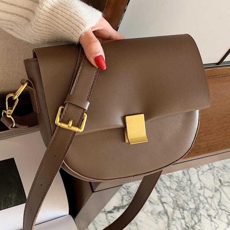 

Evening Bags Brand Designer Female 2021 Autumn And Winter Retro Wild Crossbody Bag High-end Sense Of Shoulder Saddle