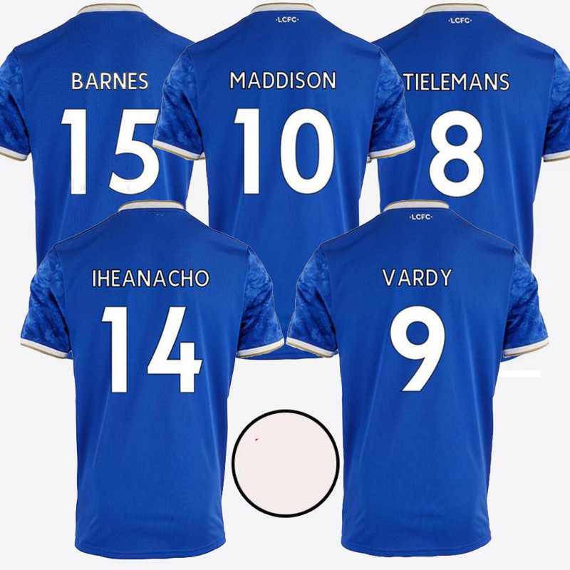 

21/22 VARDY soccer jerseys 2021 MADDISON TIELEMANS NDIDI camiseta de fútbol men maillot de football shirt Thai, Black;yellow