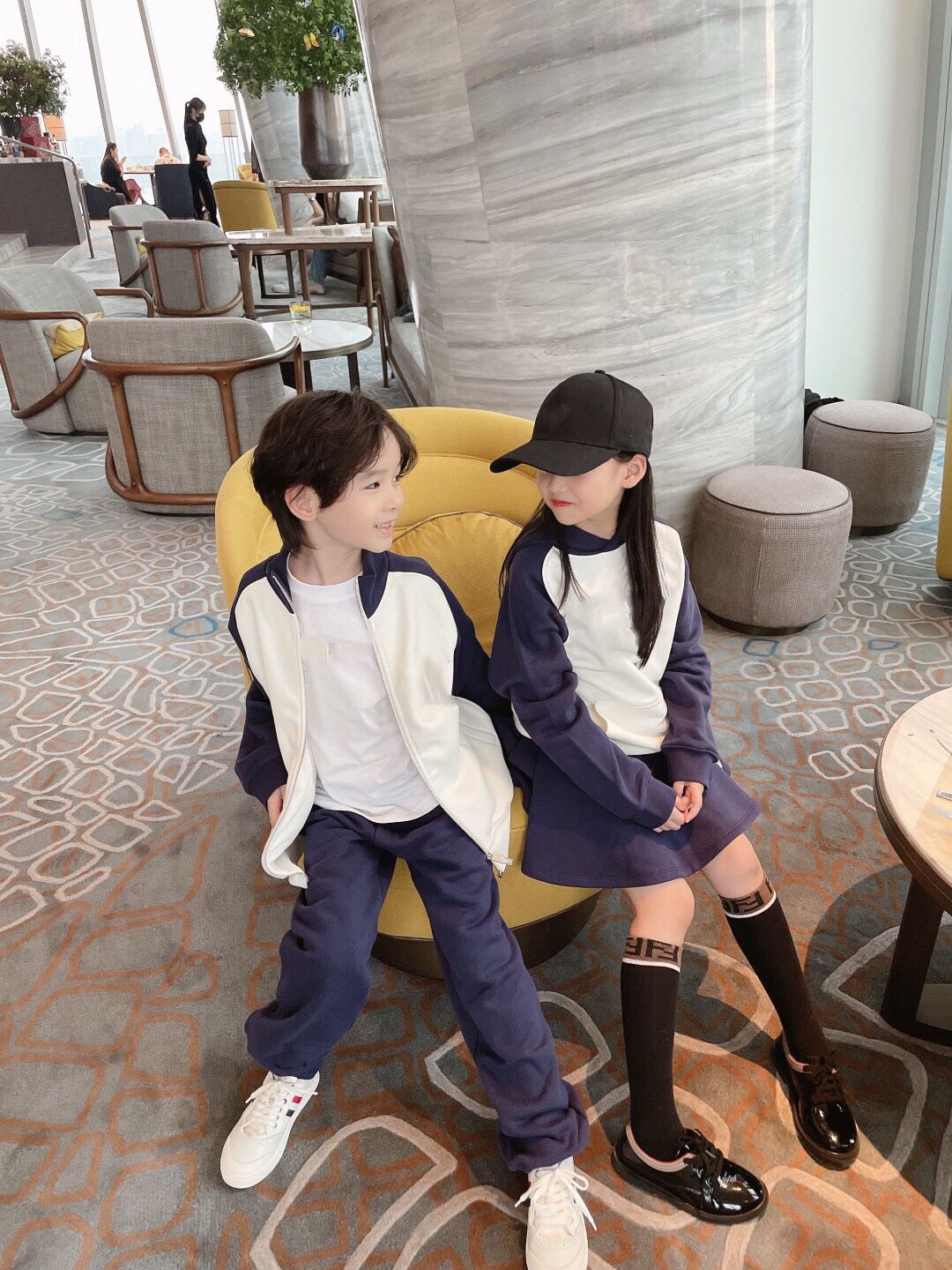 

Toddler kids Spring Autumn Casual High Quality Tracksuit set Children Boy Girl Clothes Sets Cotton Zipper Jacket Pants 2pcs hoodies skirt baby Sport Suits