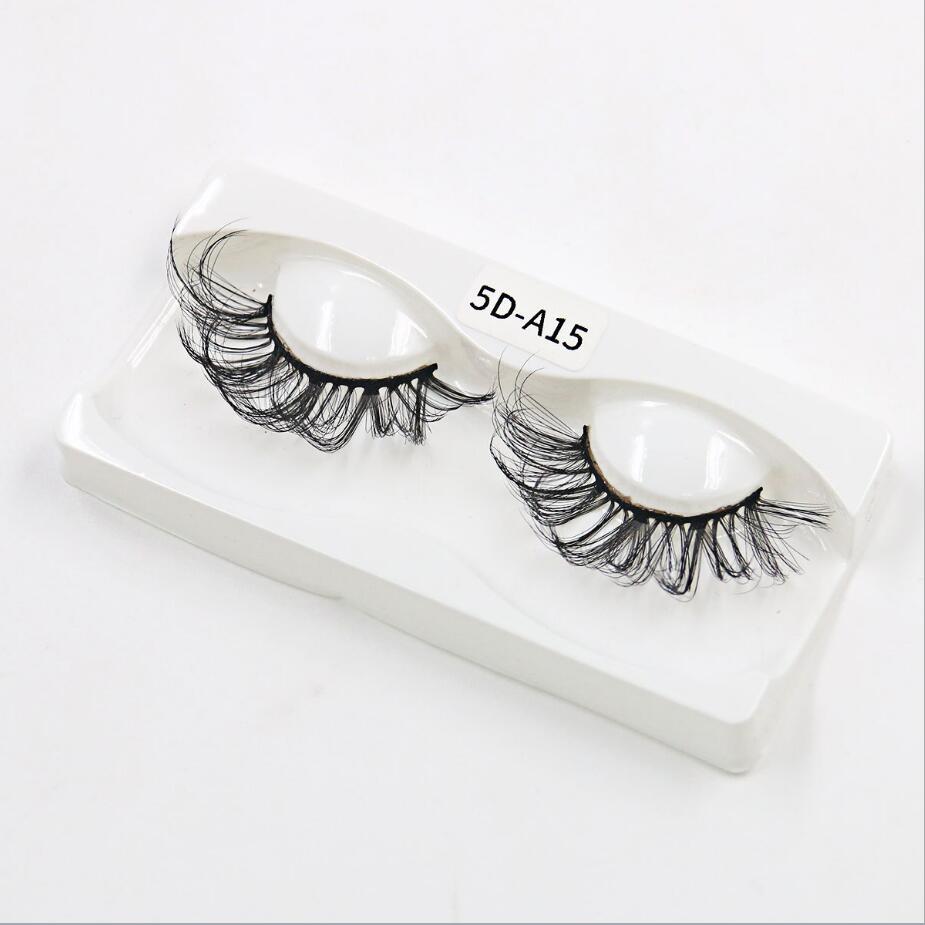 

20 Pairs Wholesale 5D Faux Mink Eyelash Custom Label Cruelty Free Vegan Lashes Silk Eyelashes