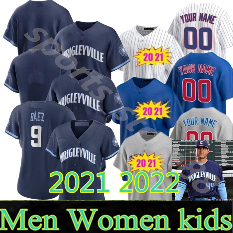 

2021 2022 Custom 44 Anthony Rizzo Jersey Men Women kids 40 Willson Contreras 17 Kris Bryant 20 21 9 Javier Baez Baseball Jerseys, Colour 11