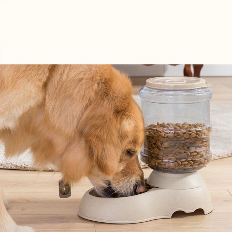 

Cat Bowls & Feeders 3.75L Practical Pet Water Dispenser Automatic Feeder Dog Bottle Food Large Capacity Holder