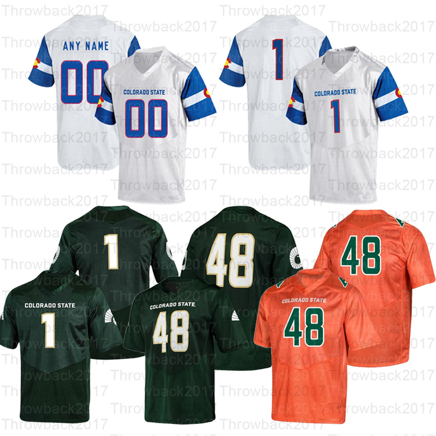 

Custom Colorado State College Football Jerseys 15 Collin Hill 5 Marvin Kinsey Jr. 9 Warren Jackson 22 Dante Wright 85 Trey McBride, Green ii