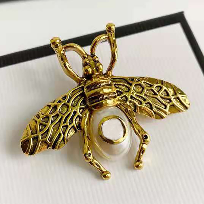 

Fashion Diamond Designer Brooch Famous G Letter C Brooches Pin Tassel Women Luxury Pins Jewelry 5684, Gray