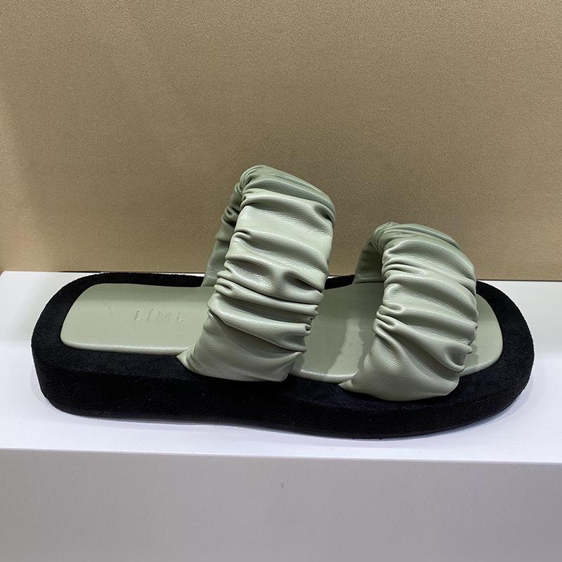 

Women Slippers Flip Flops Platform Womens Summer Shoes Flat Female Fashion Casual Designers, Black