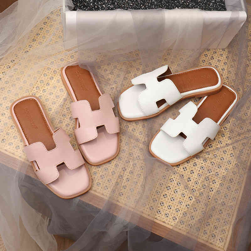 

62% OFF designer Children's slippers girls wear versatile flip flops, girls' foreign style soft bottom sandals, White