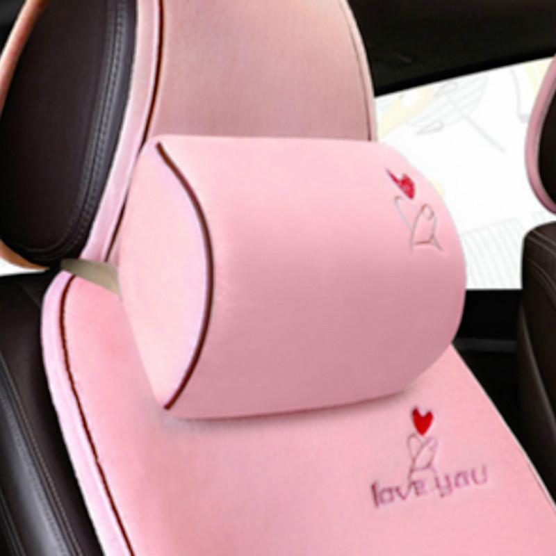 

Seat Cushions 2021 Arrival Autumn And Winter Short Plush Love You Headrest Monkey Pillows Car Decorations