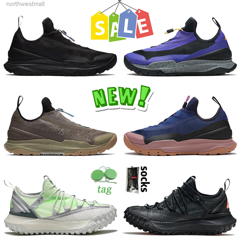 

Hot Selling Mens Running Shoes ACG Zoomx AO Women Sneakers Fusion Violet Triple Black Olive Blue Void Sea Glass Green Abyss Anthracite S-001, C10 m sea glass 36-46